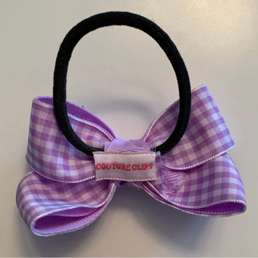 10 girls hair accessories bows, headbands scrunchies ponytail holders